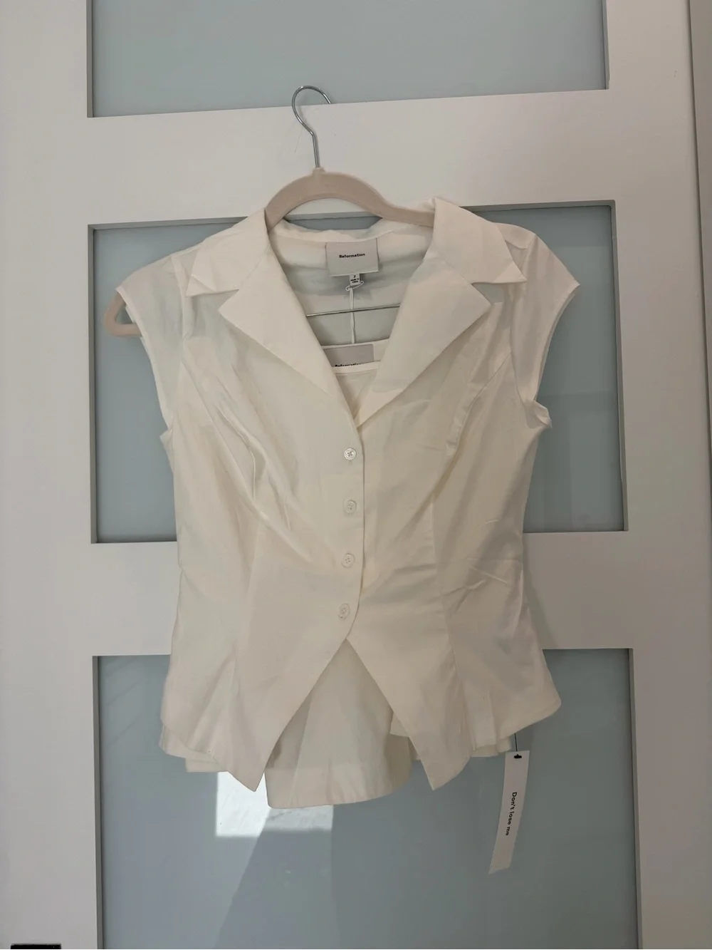 Reformation Chrissa White Skirt Set NWT - Picture 1 of 3